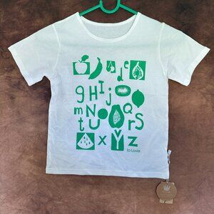 NWT la Lovie Fruits and Letters Kids Tshirt Size 4T